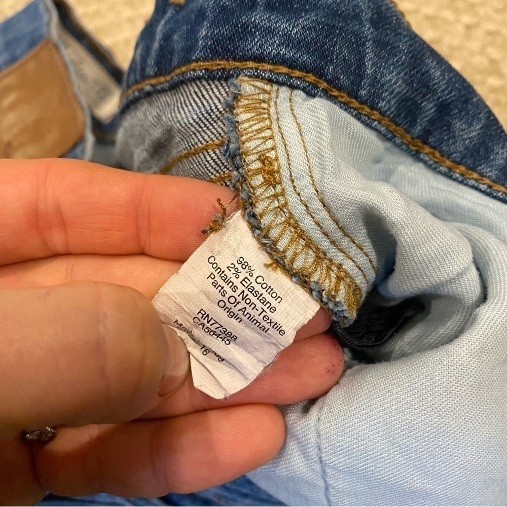 Madewell slim boy jeans denim women’s 25 - Picture 8 of 10